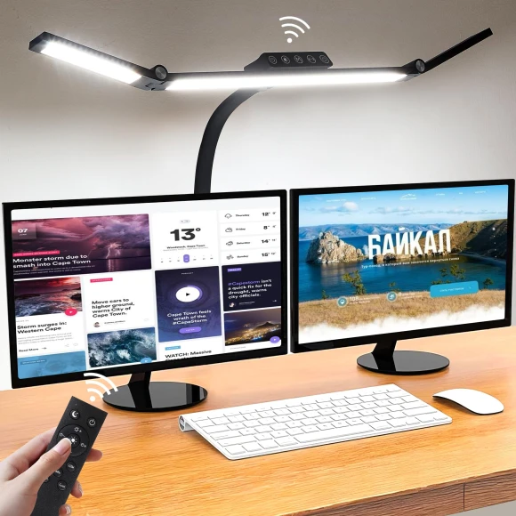 Desk Light Clamp Control 3 Light Stand, SAMURAI STYLE