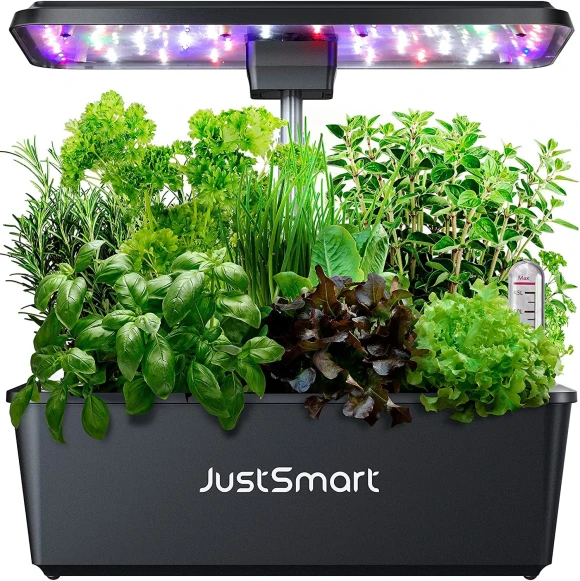 Hydroponic Plant Growing Kit with LED Lights — Indoor Garden, SAMURAI STYLE