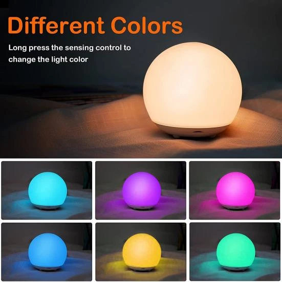 Rechargeable Night Light with Touch Control, Blackcurrant