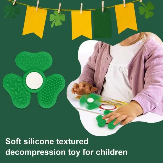 Shamrock Spinner Stress Relief Stone, Toy