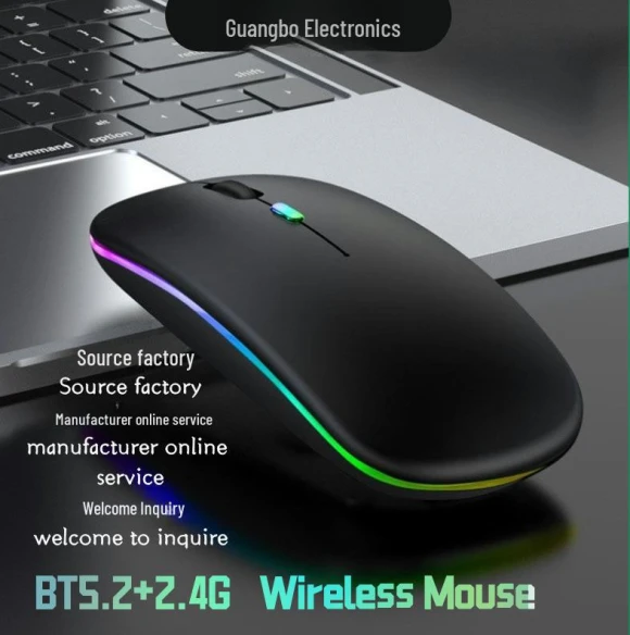 Silent Rechargeable Bluetooth Gaming Mouse, ElectroCN