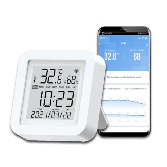 Smart WiFi Temperature and Humidity Monitor — Air Quality Monitor, Zen-Japan Electronics