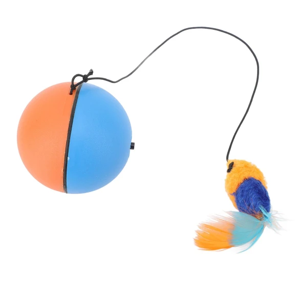 Automatic Moving Cat Ball with Feather Plush Hanging — Automatic Cat Toy, Neoglint