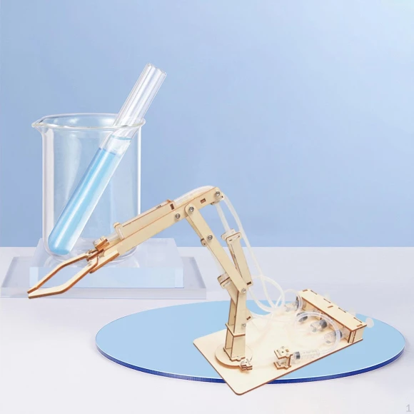 Hydraulic Robotic Arm 3D Wooden Puzzle, SunshineTek