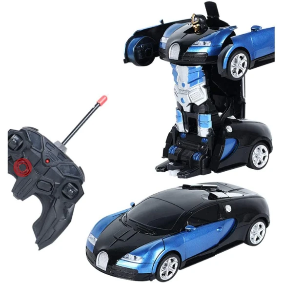 Radio-controlled transformer car, toy robot, MIYAKO