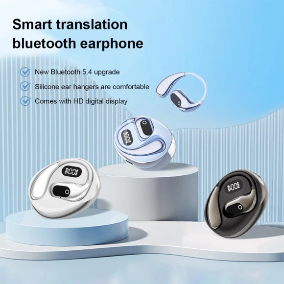 AI Intelligent Translation Bluetooth Headset — Translator Device, greenyard