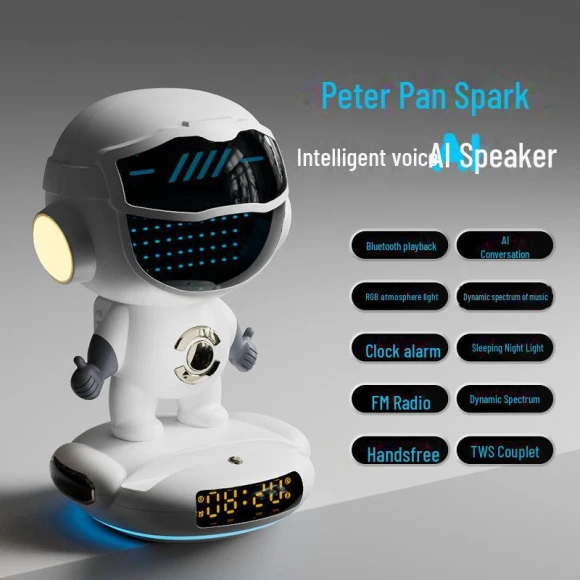 AI Voice Astronaut Bluetooth Alarm Speaker Bag, ElectroCN