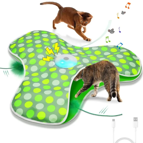 Interactive Cat Toy 'Hide and Seek' with Mouse, Fun Kitchen MALL