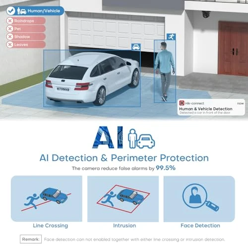 16 Channel 4K ACU-Sense PoE NVR with 8X 4MP Dual Mic IP Cameras — Security Camera, HIKV