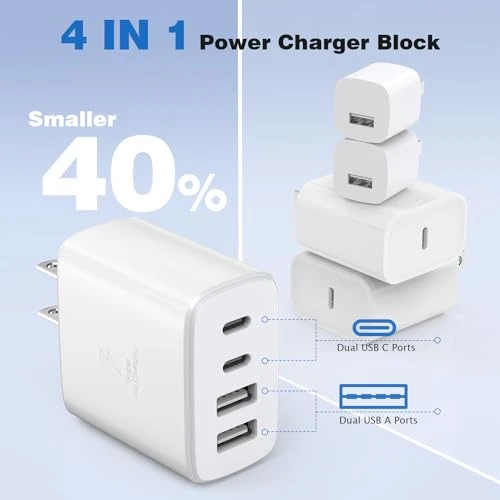 40W 2Pack 4Port USB C PD Charger Block, Shenzhen Jiaxingyuan Technology Co., Ltd.