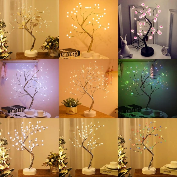 Creative LED Star Tree Light with Pearl, Voyex