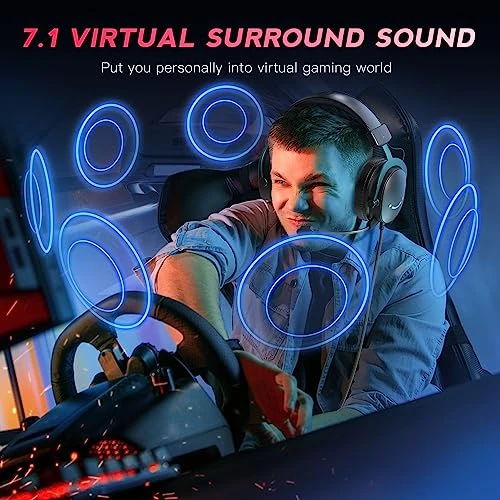 Gaming Headset with 7.1 Surround Sound, FIFINE