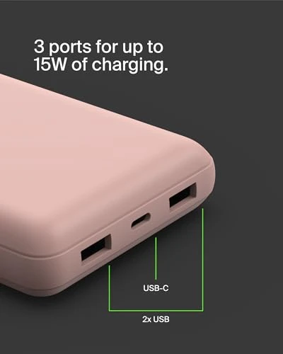 Portable Charger, USB-C Power Bank 20,000mAh, Belkin