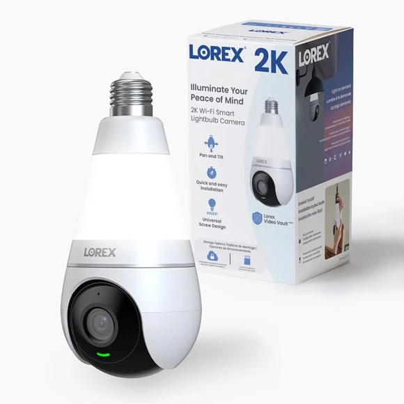 Wi-Fi Smart Lightbulb Camera — Smart Light Bulb, Lorex