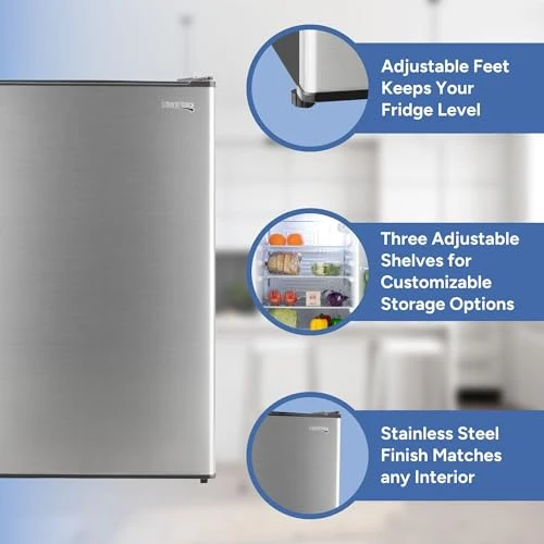 3.3 Cu Ft 12V RV Refrigerator, RecPro