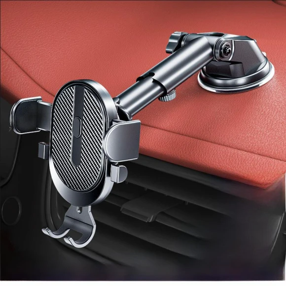 Car Phone Holder with Telescopic Suction Cup and Automatic Lock, AI Market