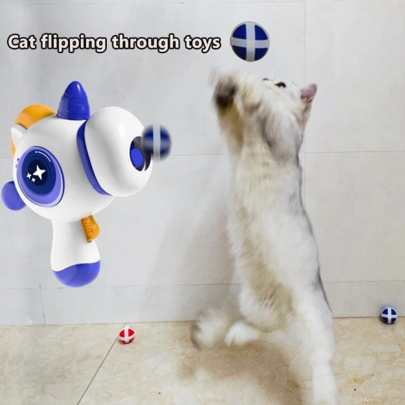 Interactive Cat Toy Ball Launcher — Automatic Cat Toy, Pansyf