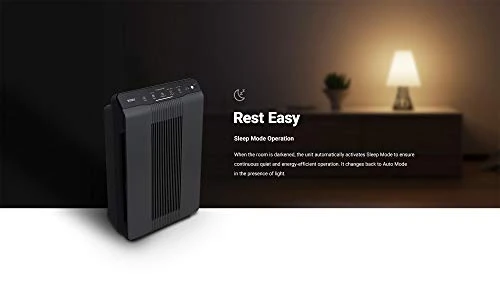 Air Purifier with True HEPA, PlasmaWave and Odor Reducing Washable AOC Carbon Filter, Winix