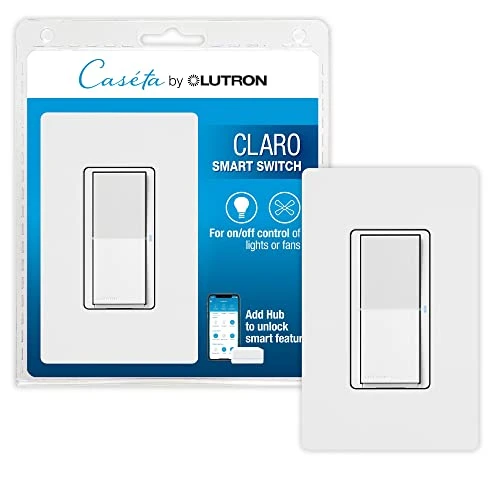 Claro Smart Switch with Wall Plate, Lutron