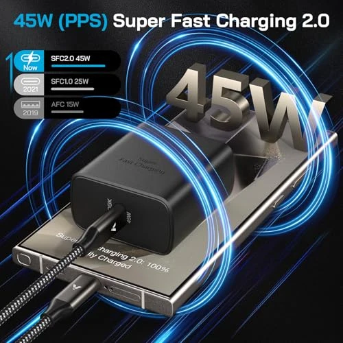 Super Fast Charger USB C, VELOGK