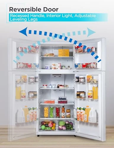 Top Mount Refrigerator with Freezer, BLACK+DECKER