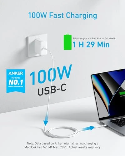 Compact and Foldable 100W USB C Charger, Anker