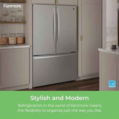 Counter-Depth French Door Refrigerator/Freezer — Smart Refrigerator, Kenmore