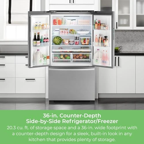 Counter-Depth French Door Refrigerator/Freezer — Smart Refrigerator, Kenmore