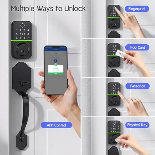 Deadbolt Smart Lock with Handle Set — Smart Lock, WiseGear