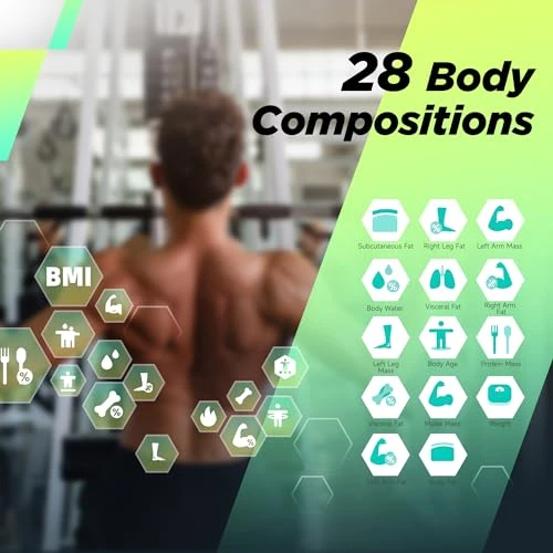 Digital Bathroom Scale for Body Weight and Composition — Smart Scale, runstar