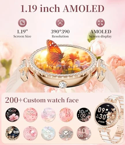 Elegant AMOLED Smartwatch for Women — Smart Watch, ESFOE
