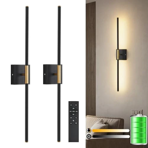 LED Wall Sconces Set of 2, ZEBALINE