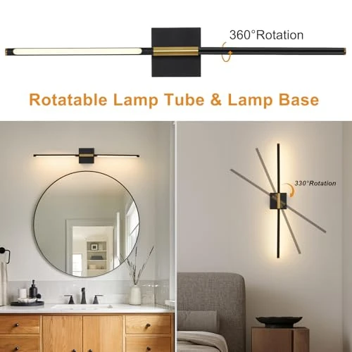 LED Wall Sconces Set of 2, ZEBALINE