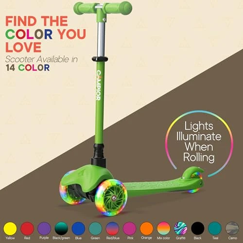 Mini 3 Wheel Scooter for Kids, Campior