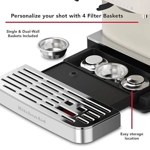 Semi Automatic Espresso Machine with Burr Grinder, KitchenAid