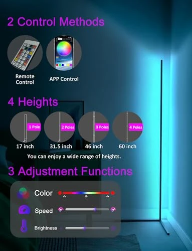 Smart RGB LED Corner Lamp, Sotipevs