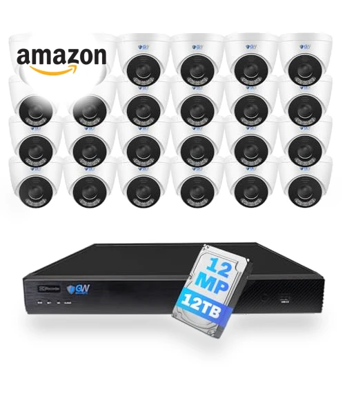 32 Channel UltraHD 12MP 6K PoE Security Camera System — Security Cameras, GW Security
