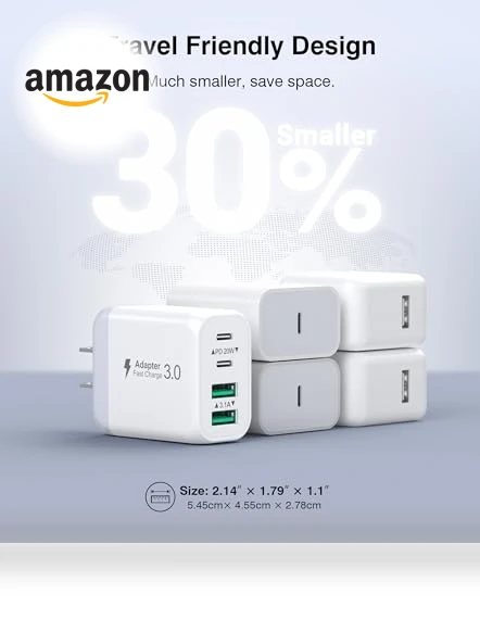 4 Port Fast Charging Block — Chargers, LCGENS