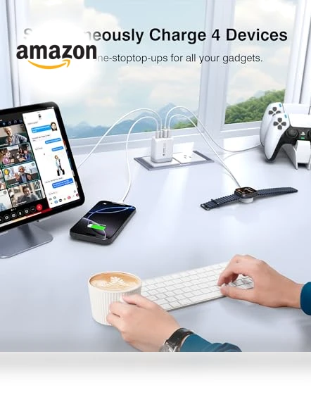 4 Port Fast Charging Block — Chargers, LCGENS