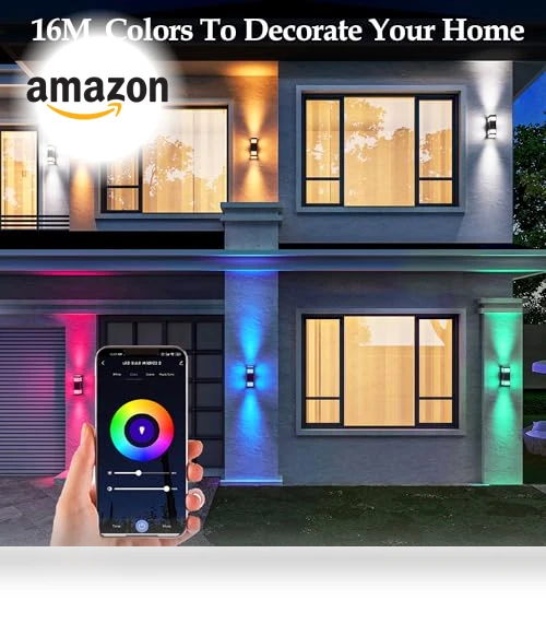 Color Changing Outdoor Wall Lights — Outdoor Wall Lighting, WISELUME
