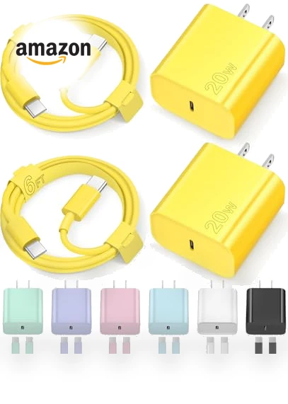 Fast Charging Type C Charger with 2 Pack 6FT Cable — Chargers, Shenzhen Dipinle Technology Co., Ltd