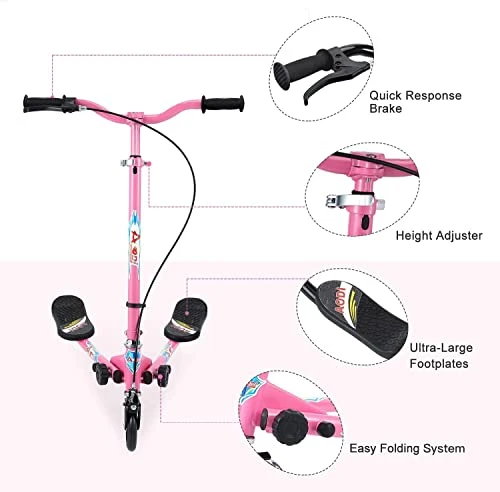 Foldable Wiggle Kick Scooter, AODI