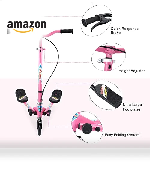 Foldable Wiggle Kick Scooter — Ride-On Toys, AODI