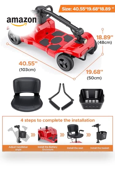 Folding 4 Wheel Mobility Scooter — Mobility Scooters, ENGWE