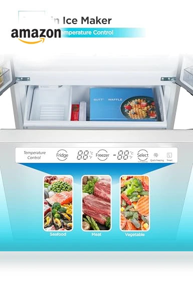 French Door Refrigerator with Built-in Ice Maker — Cooling Solutions, BLACK+DECKER