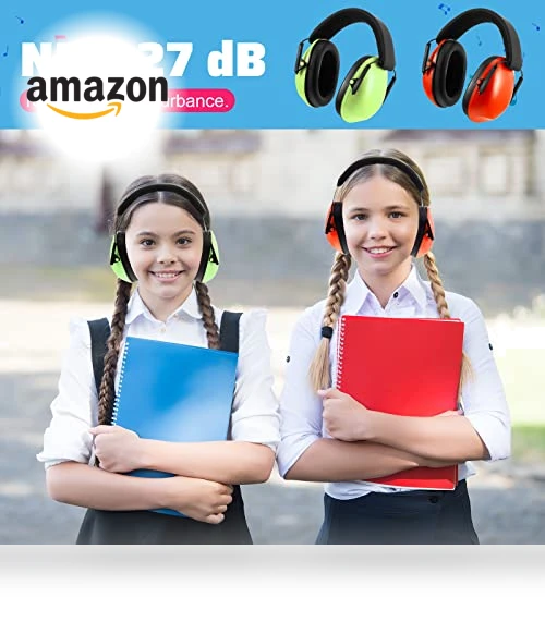 Kids Ear Protection Noise Cancelling Headphones — On-Ear Headphones, Amylove