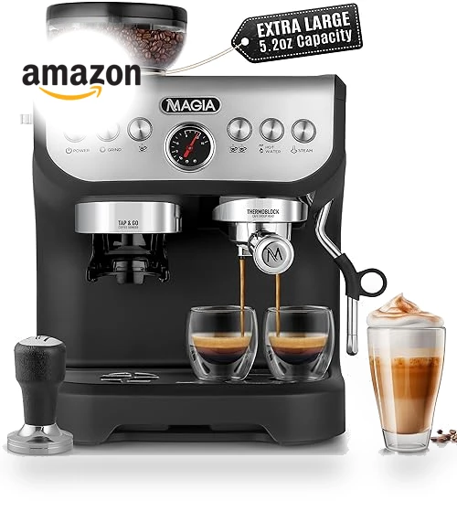 Manual Espresso Machine with Grinder and Milk Frother — Coffee & Espresso Combos, Zulay Kitchen