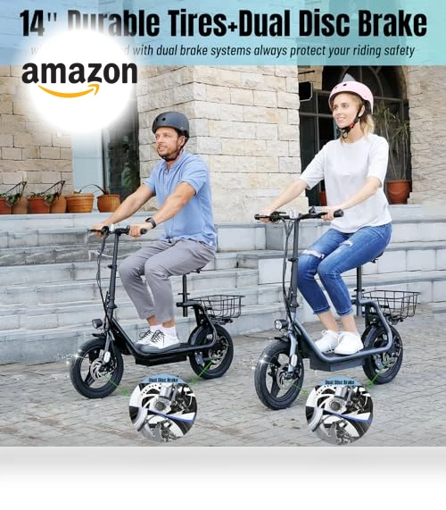 Peak 560W Electric Scooter with Seat — Push Scooters, Caroma