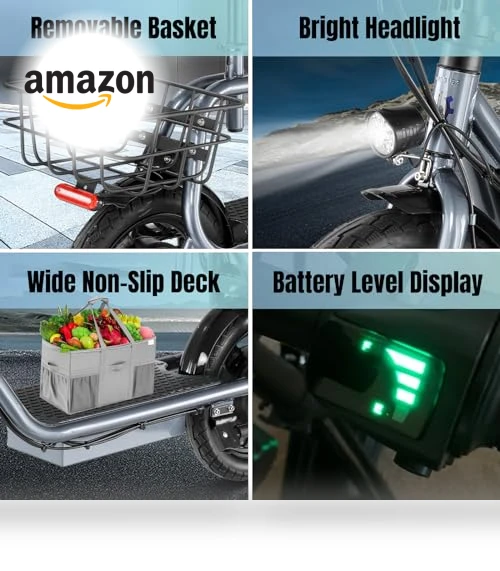 Peak 560W Electric Scooter with Seat — Push Scooters, Caroma