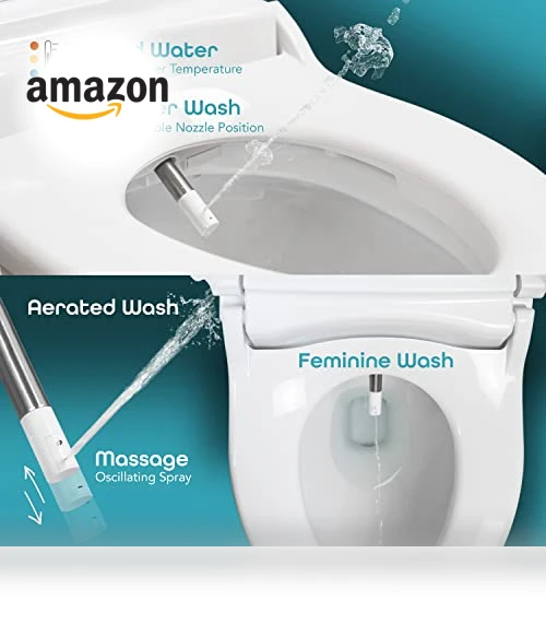 Smart Toilet Seat with Heated Water and Warm Air Dryer — Bathroom Essentials, BidetMate